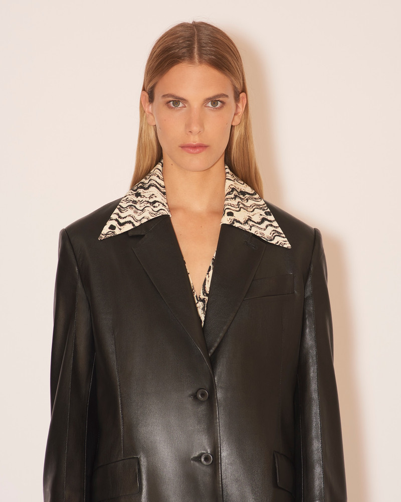 Nanushka KARO - OKOBOR™ alt-leather blazer - Tobacco outlook
