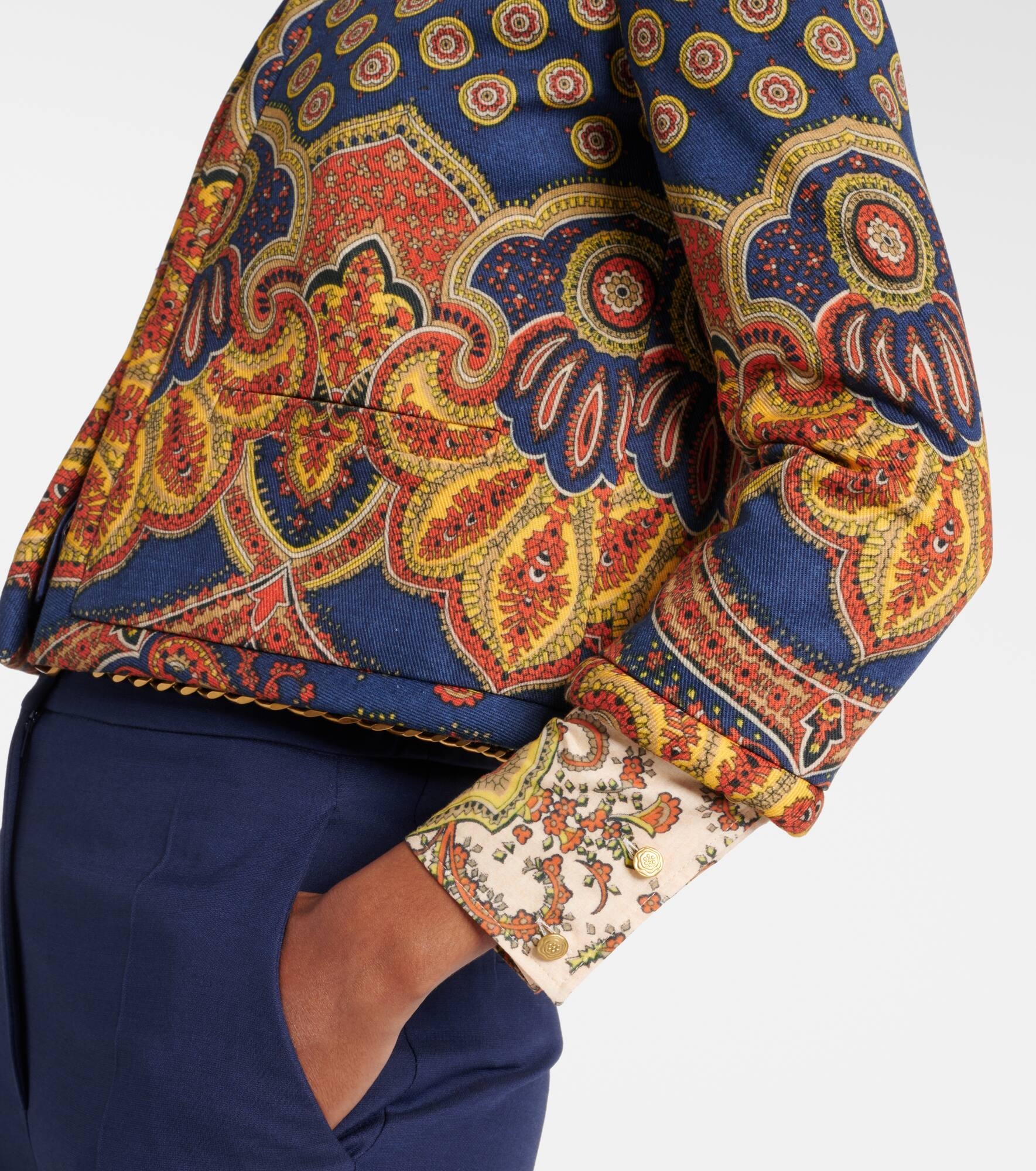 Voyage Imaginaire cotton jacket - 5