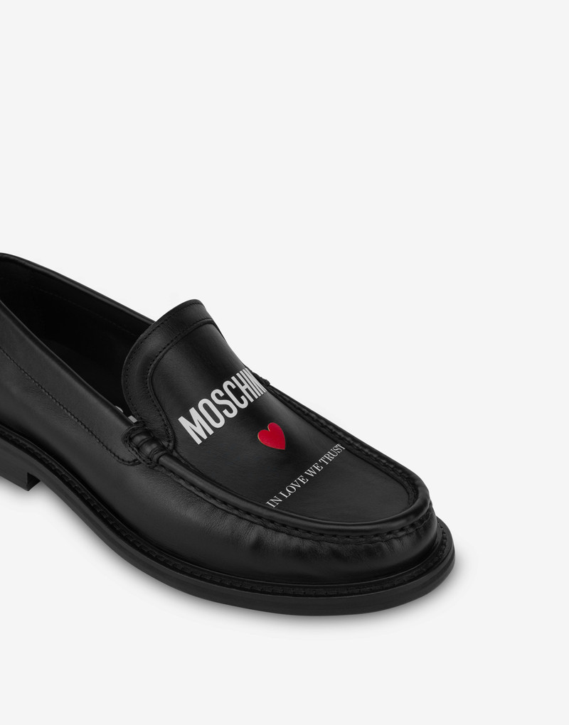 IN LOVE WE TRUST CALFSKIN LOAFERS 4