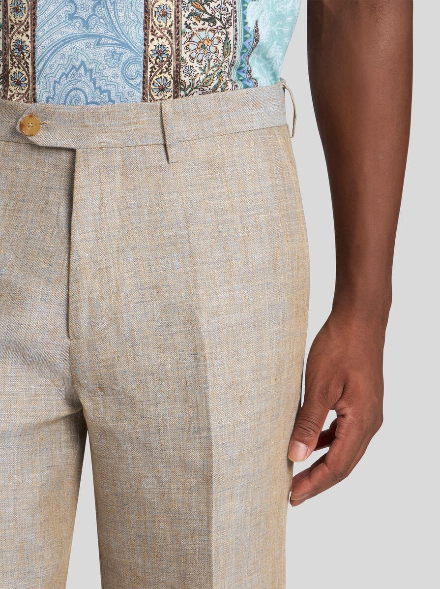 ROMA LINEN BERMUDA SHORTS - 2