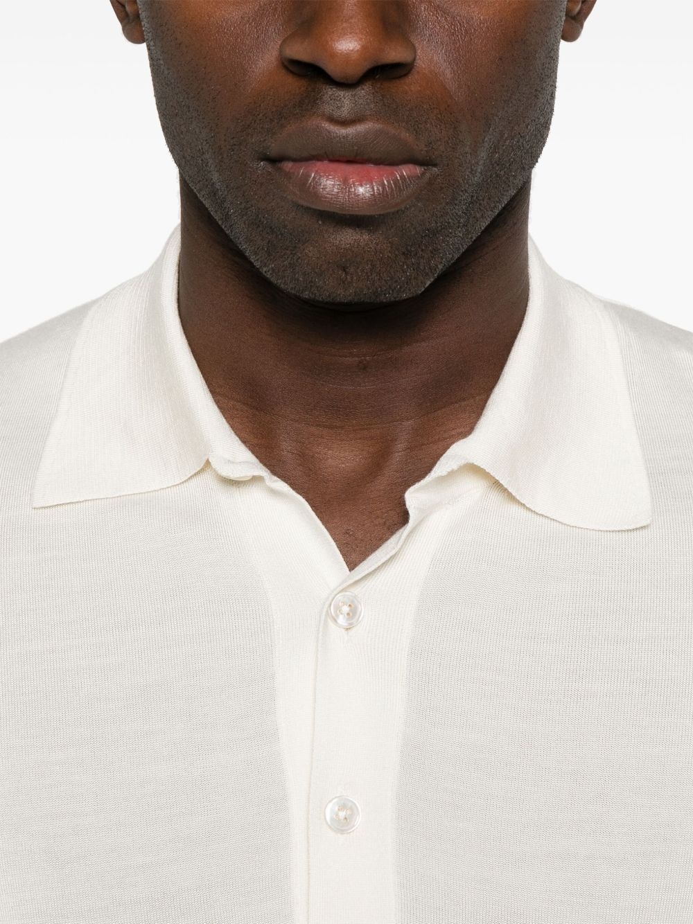 fine-knit polo shirt - 4