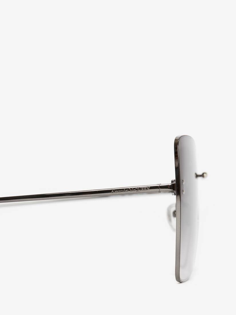 Piercing Bridge Sunglasses in Ruthenium - 4