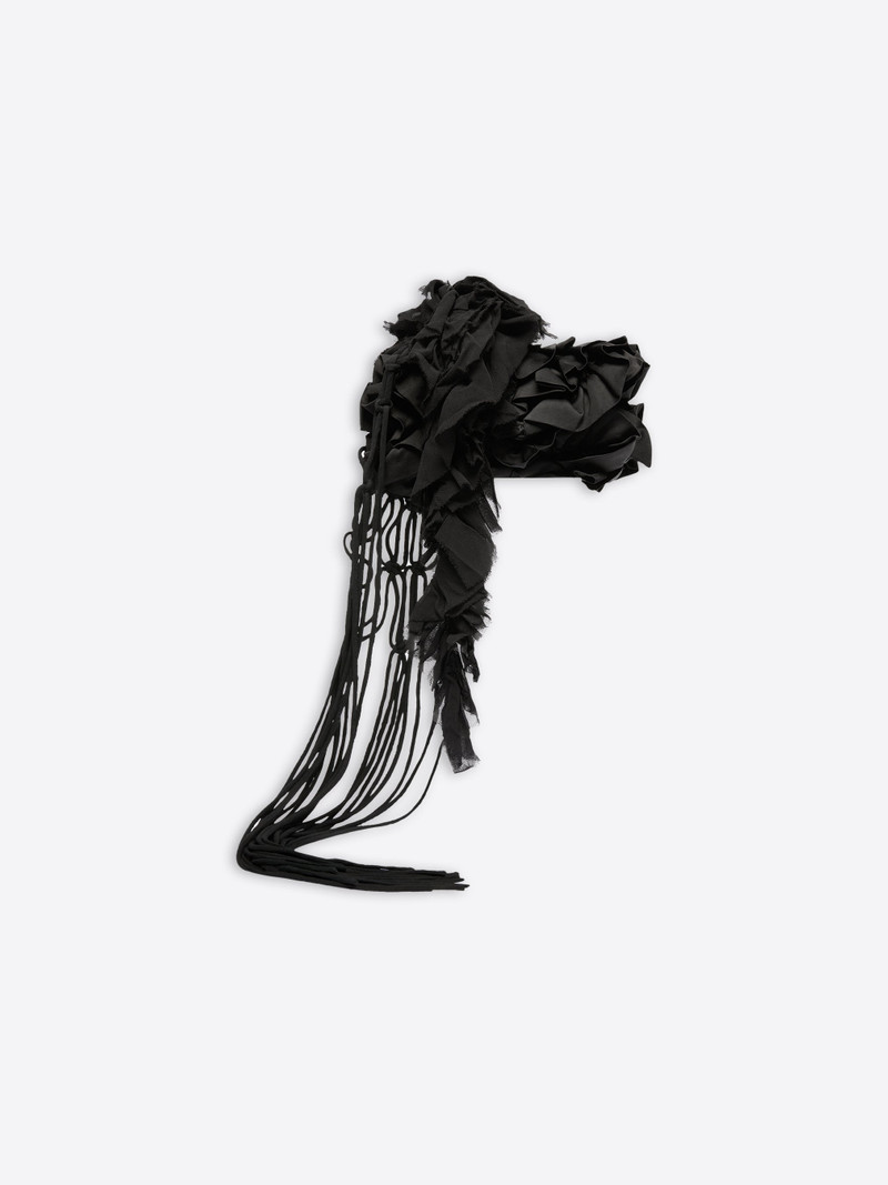 Dries Van Noten SATIN RUFFLE CLUTCH outlook
