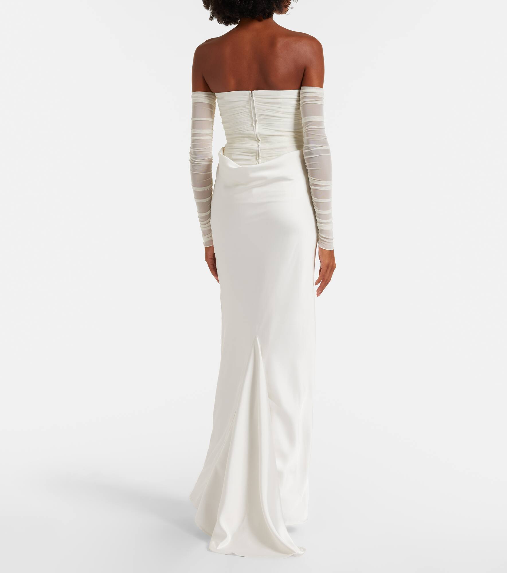 Donatella draped gown - 3
