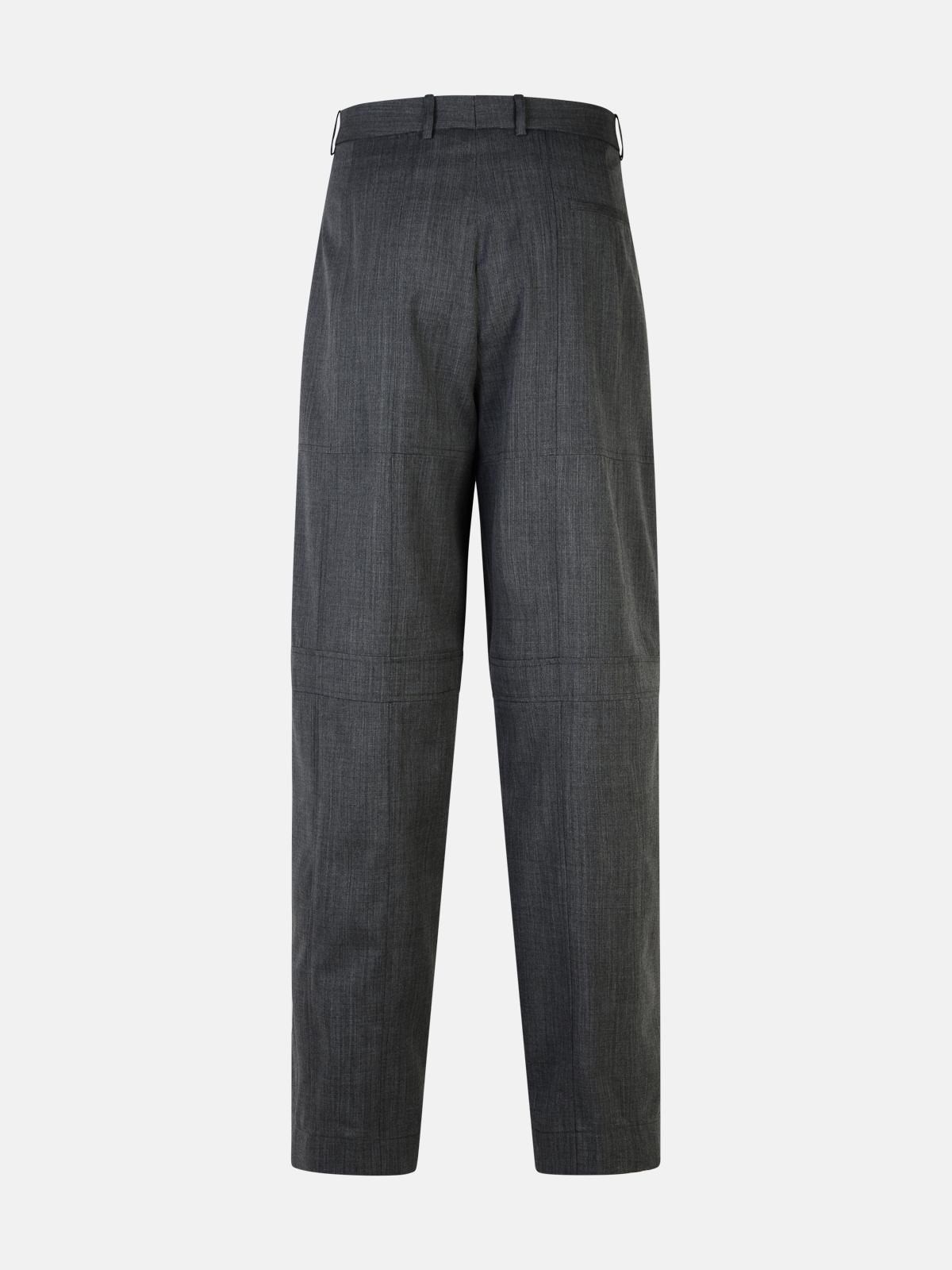 GREY WOOL TROUSERS - 3