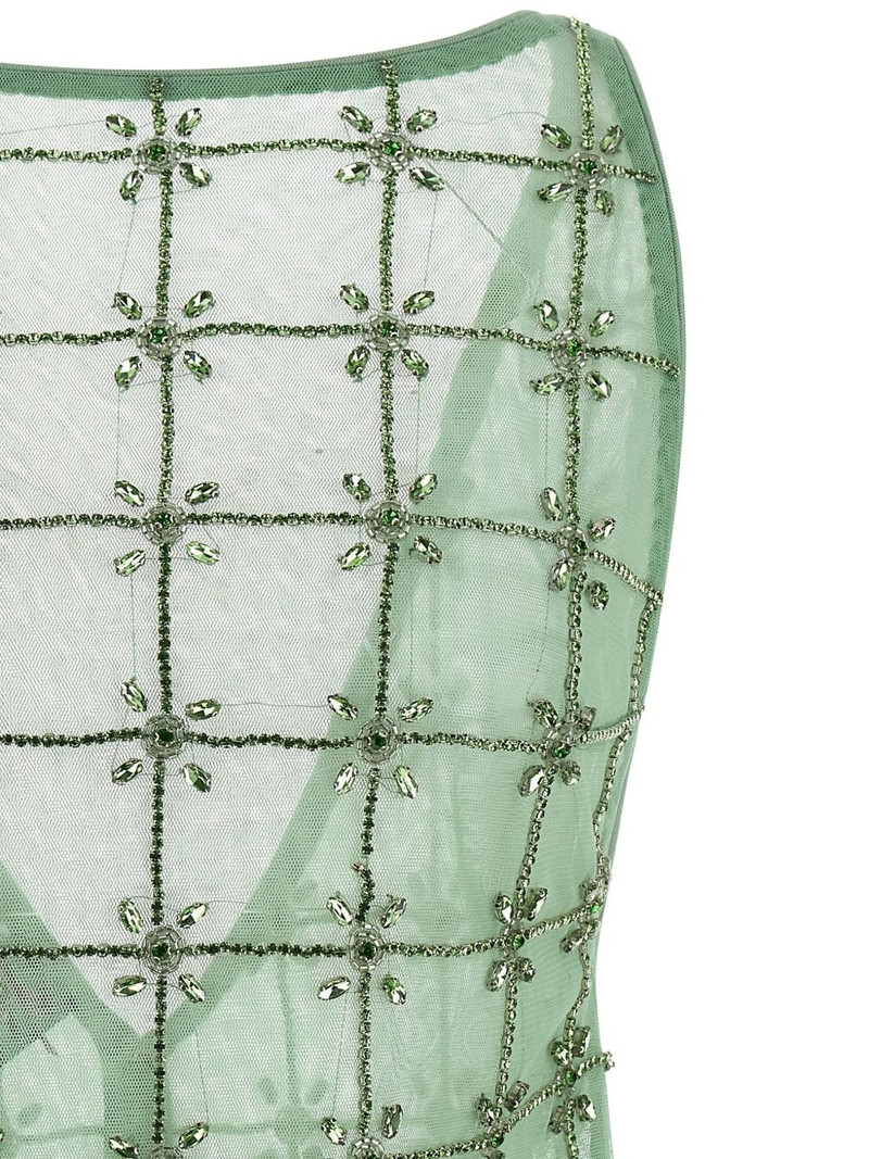 Quandong rhinestone embroidery top 3