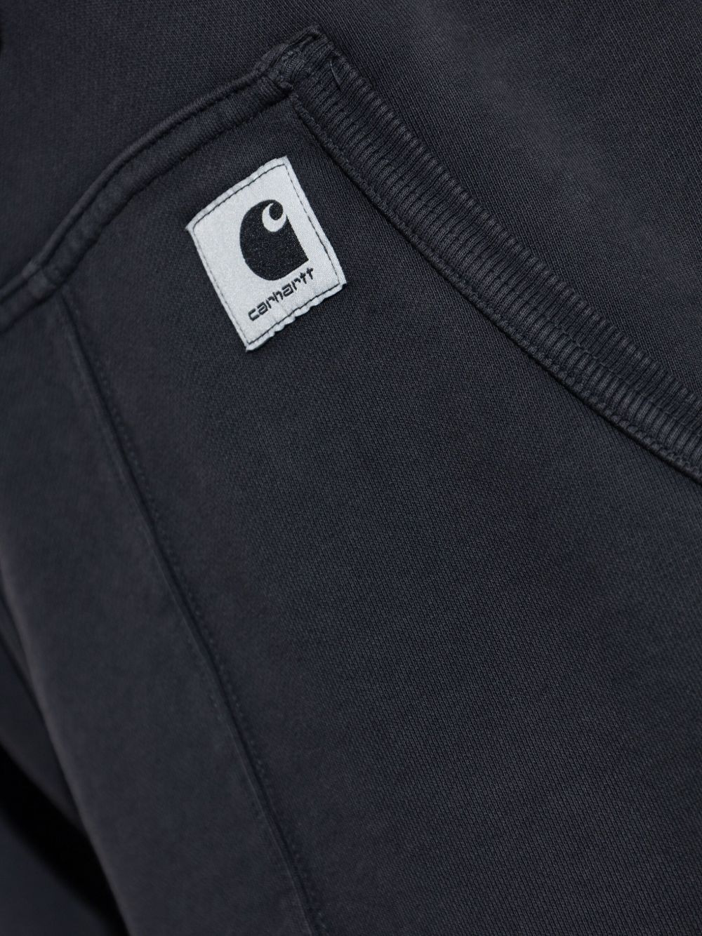 logo-patch cotton hoodie - 5