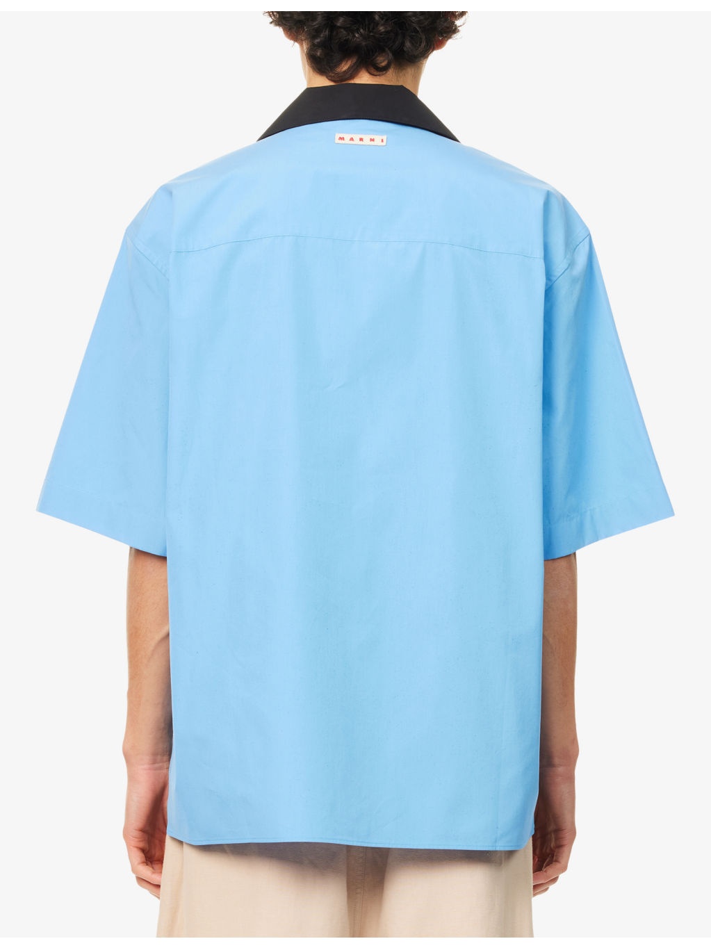 Graphic-Print Boxy-Fit Cotton Bowling Shirt - 4