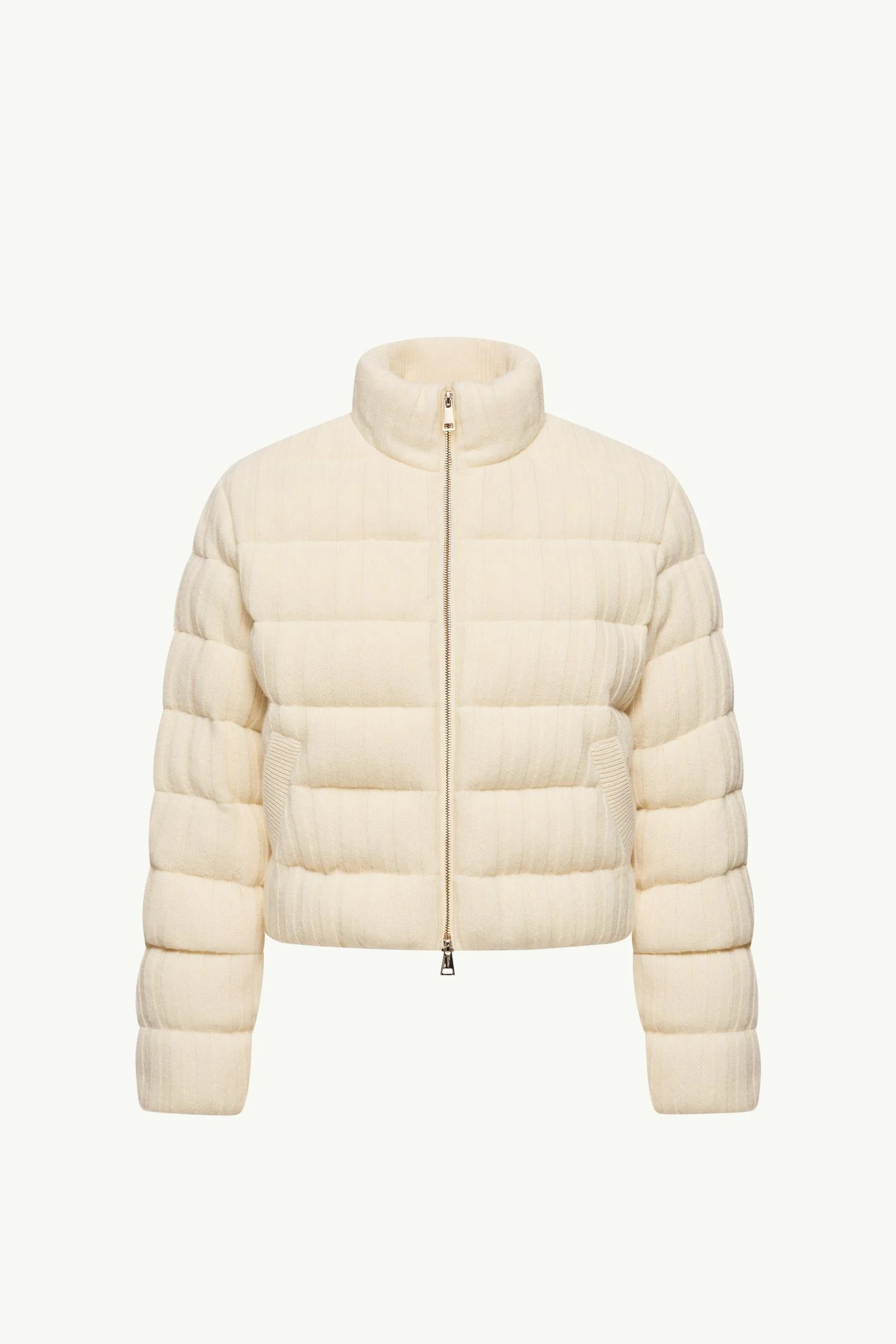 Wool & Cashmere Blend Padded Cardigan - 1