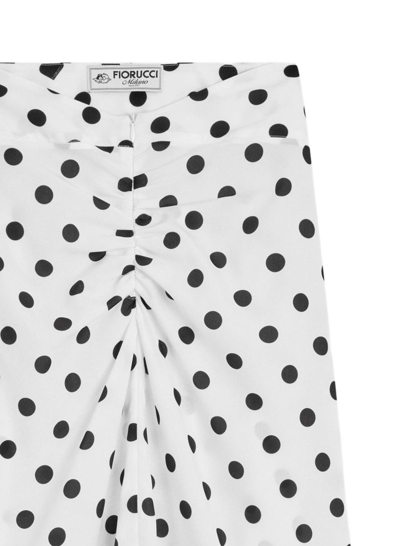 FIORUCCI polka-dot midi skirt outlook