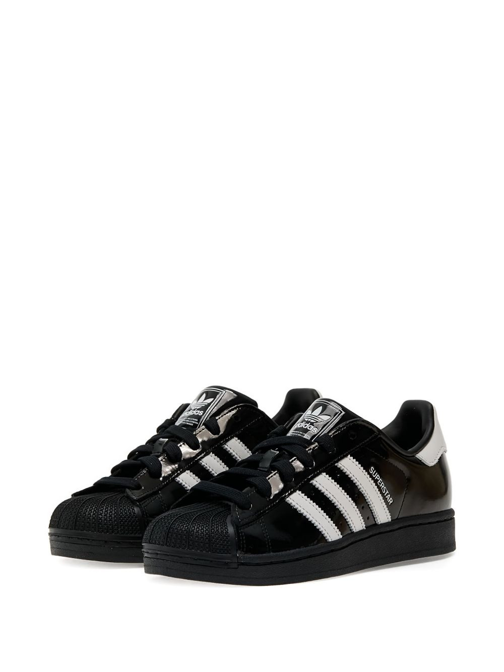 Superstar shell-toe 3-stripes logo sneakers - 2