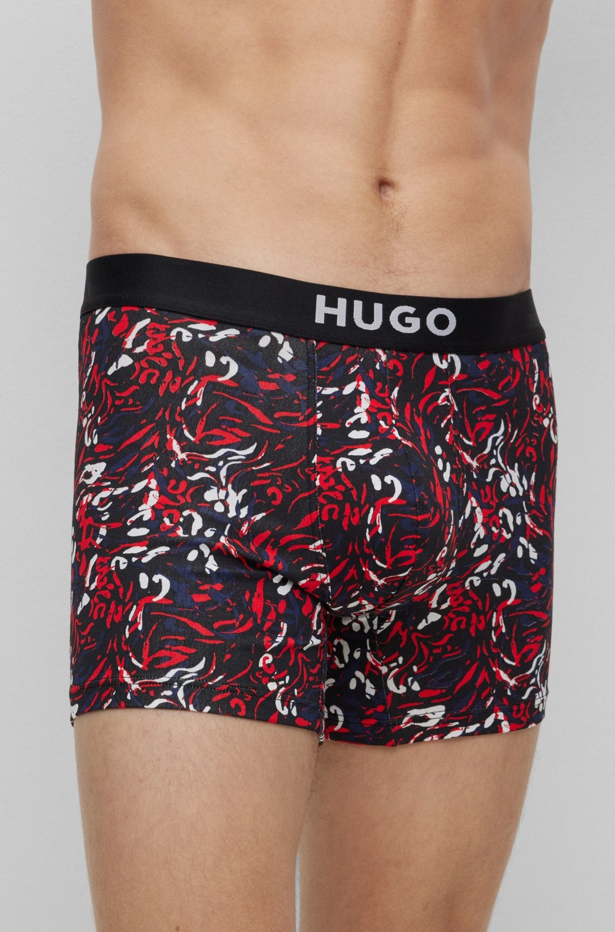 TWO-PACK OF STRETCH-COTTON BOXER BRIEFS WITH LOGOS - 4