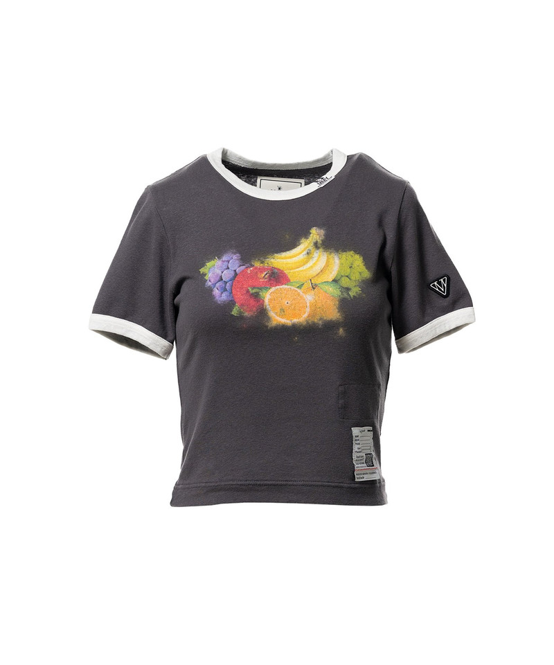 Fruit Printed Ringer Mini T-shirt 18