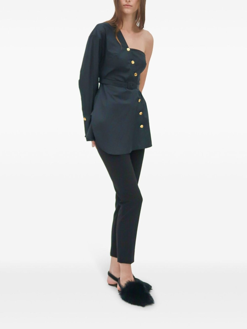 ROSETTA GETTY asymmetric one-shoulder shirt outlook