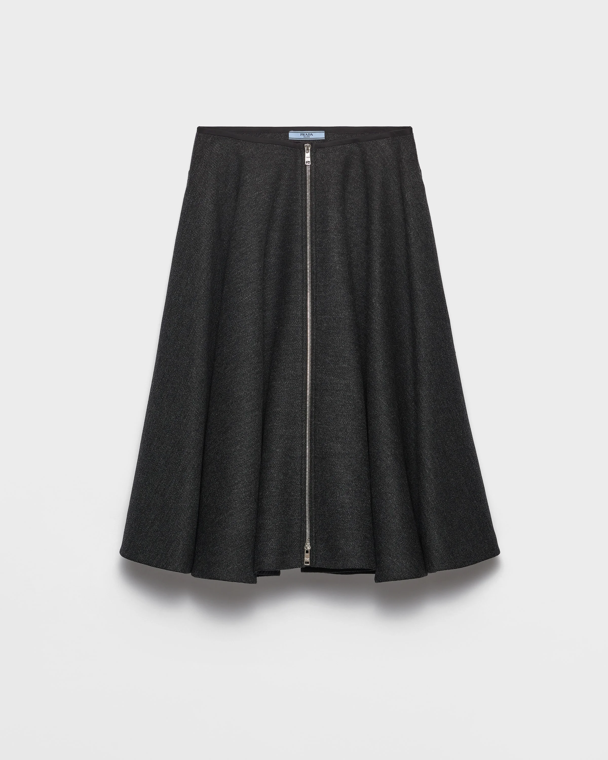 Double wool midi-skirt - 1