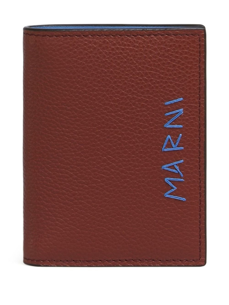Marni leather bifold wallet outlook