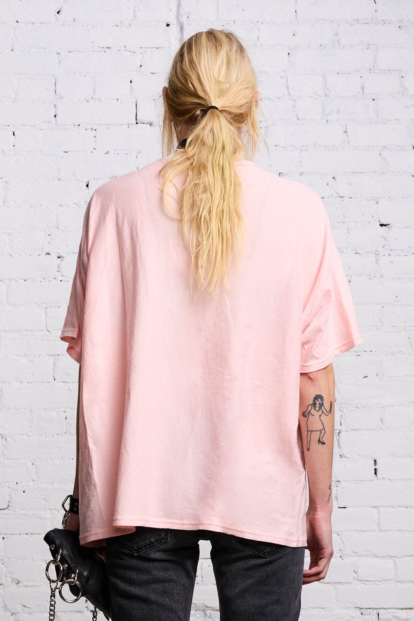 RELAXED V-NECK T - LIGHT PINK - 2