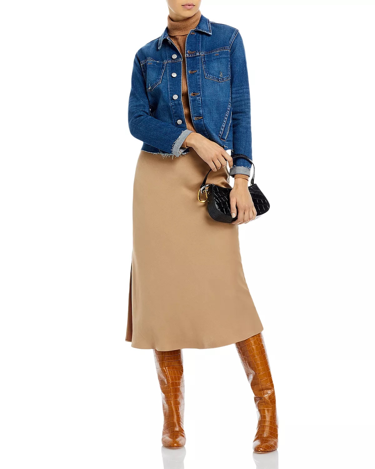 Janelle Slim-Fit Raw Denim Jacket - 3