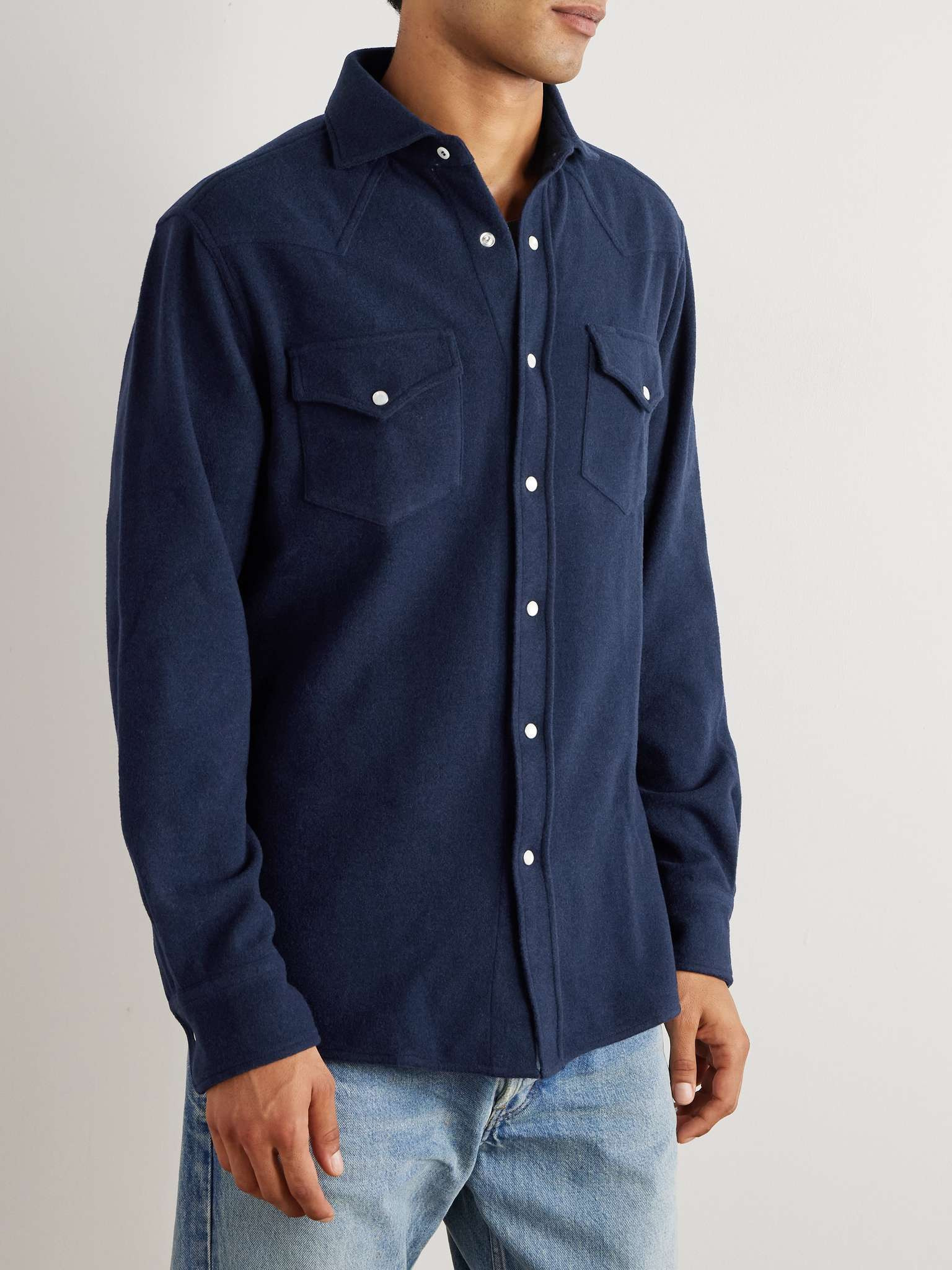 Cashmere-Blend Western Shirt - 3