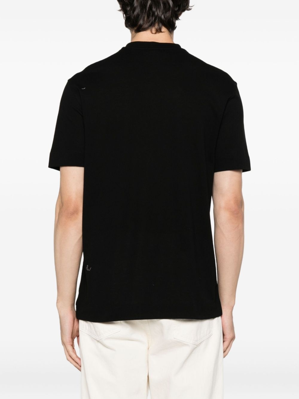 eagle-emblem cotton T-shirt - 3