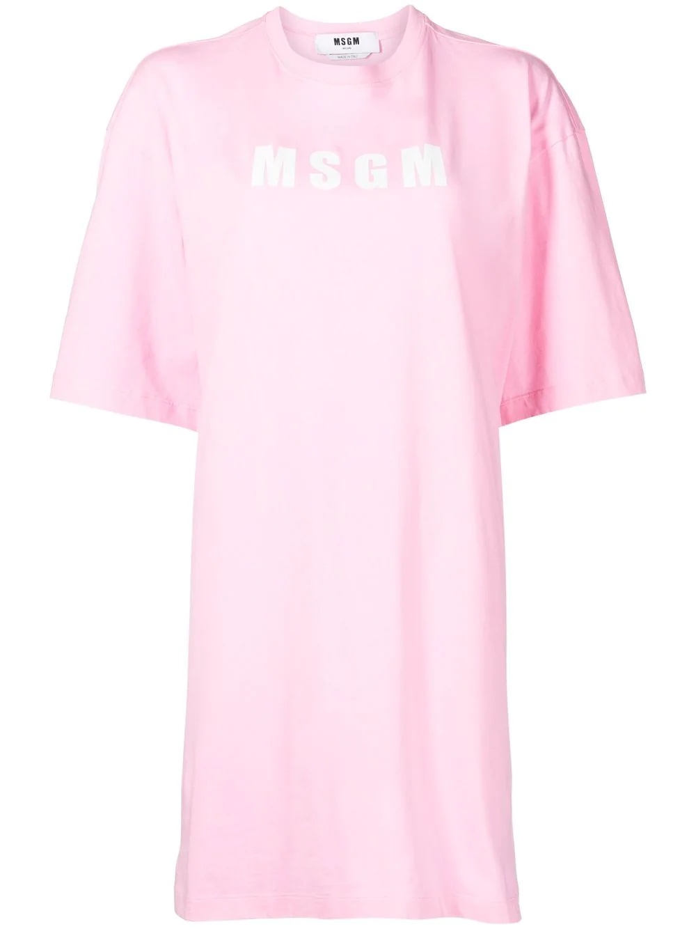 logo-print detail dress - 2