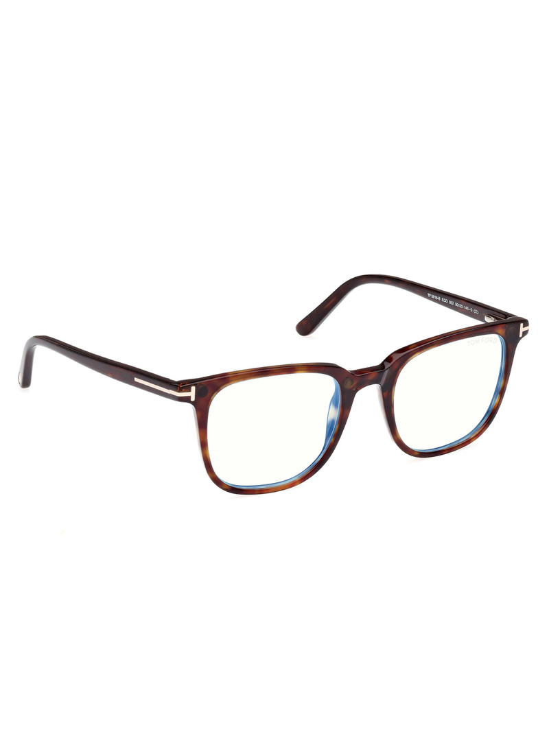 Women's 50MM Square Clip-On Glasses - Classic Havana Blue 8