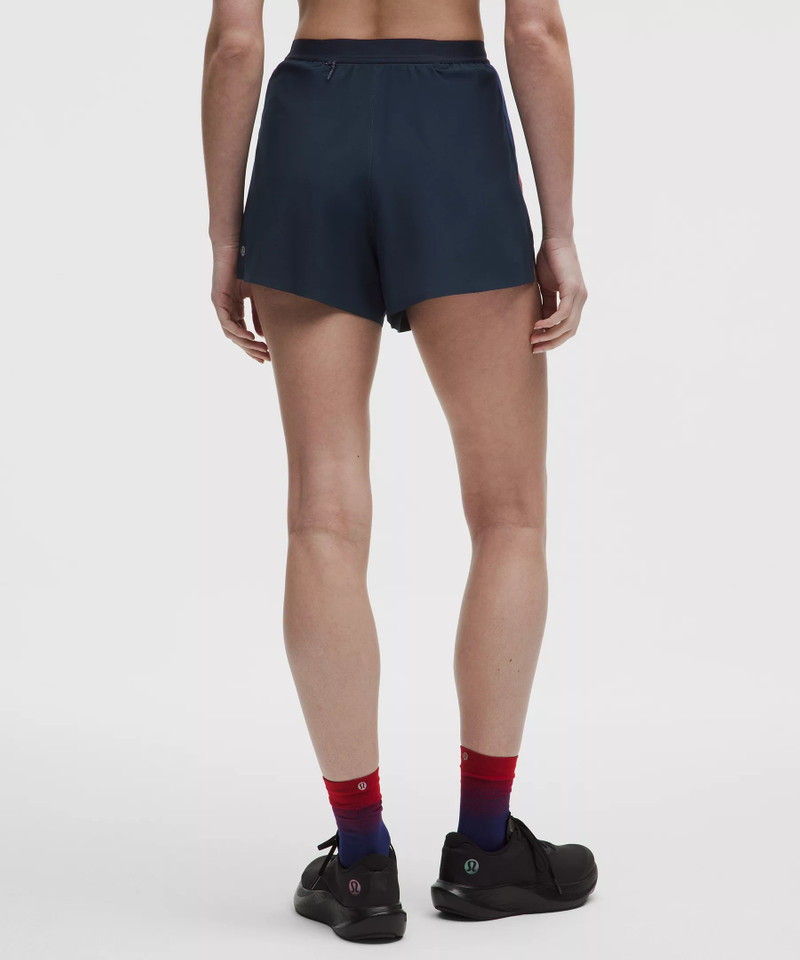 High-Rise Split Short 3" *Stripe 3