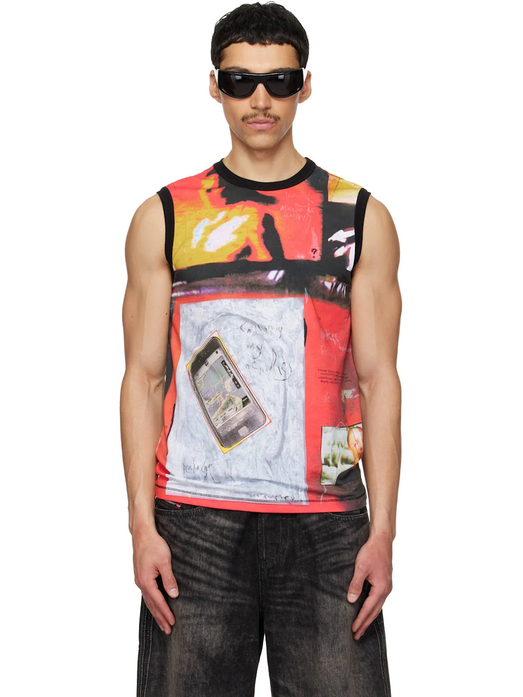 Red & Black T-Hessa Tank Top - 1