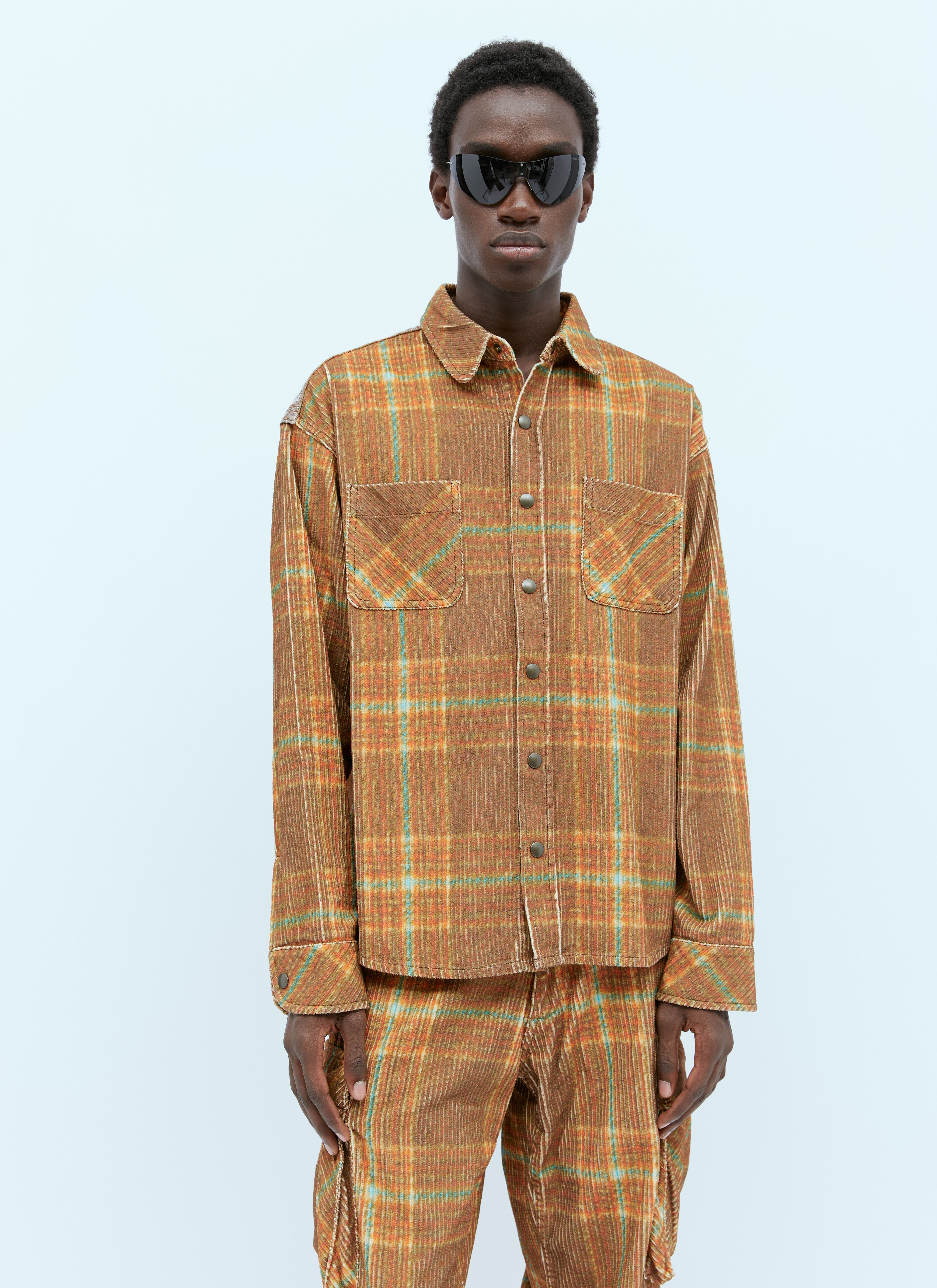 Corduroy Printed Overshirt - 4