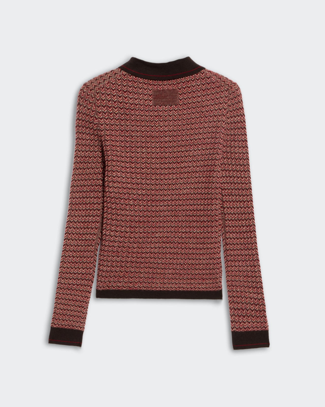 Chevron L/S Shrunken Polo - 4