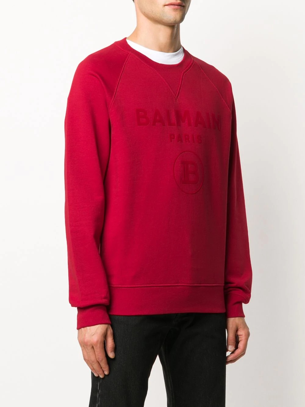 logo-print raglan sweatshirt - 3