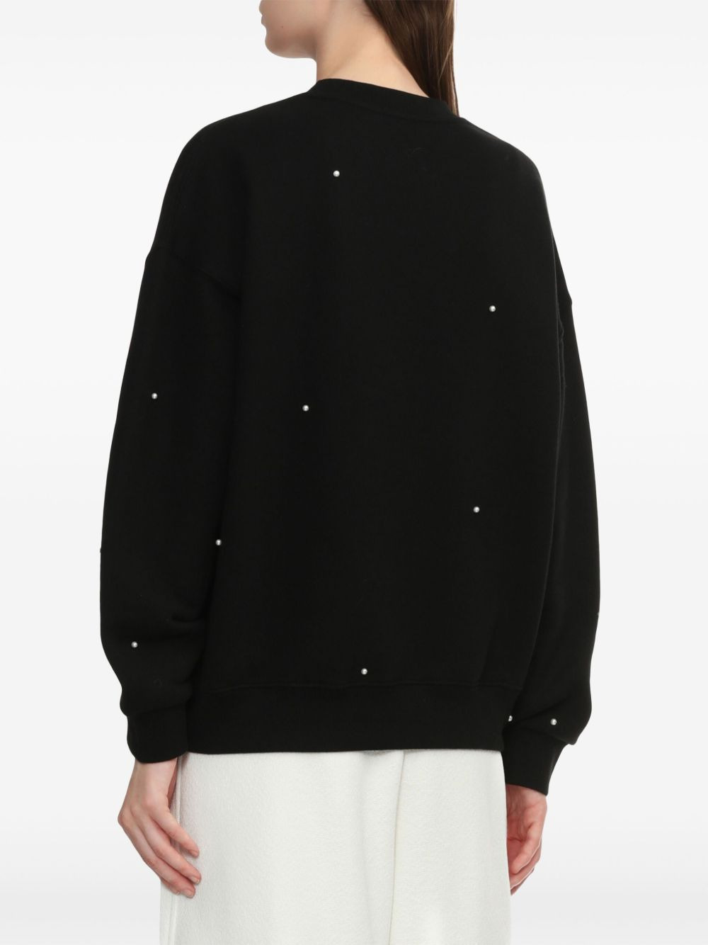 pearl-embellished sweatshirt - 4