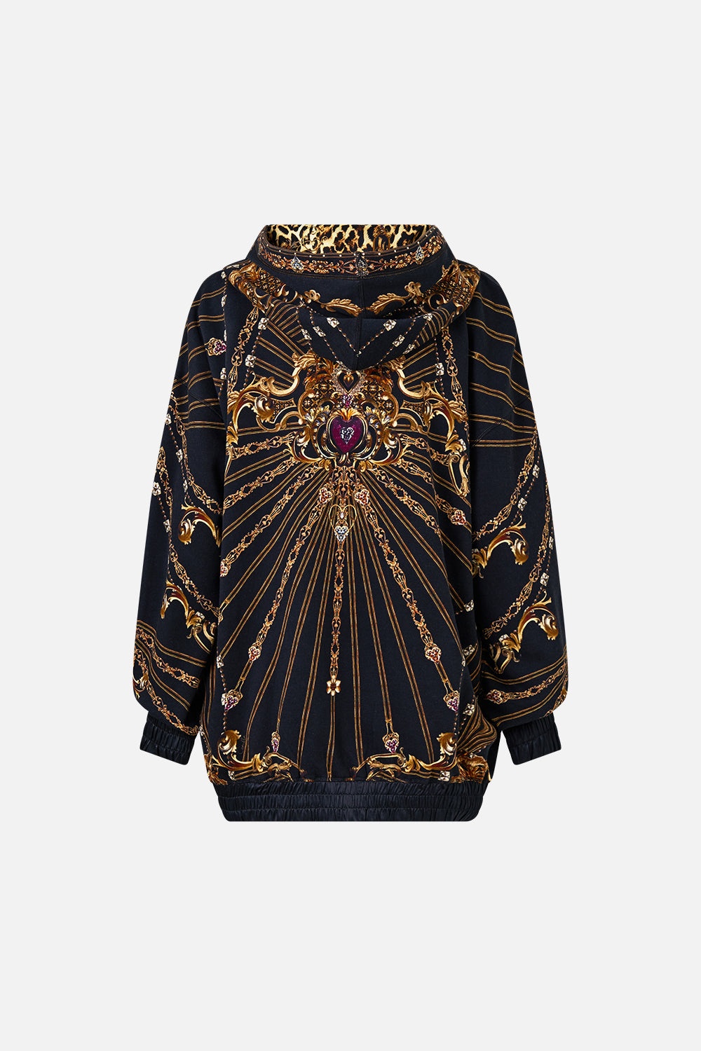 SILK BAND OVERSIZED HOODIE WITH POCKETS - 7