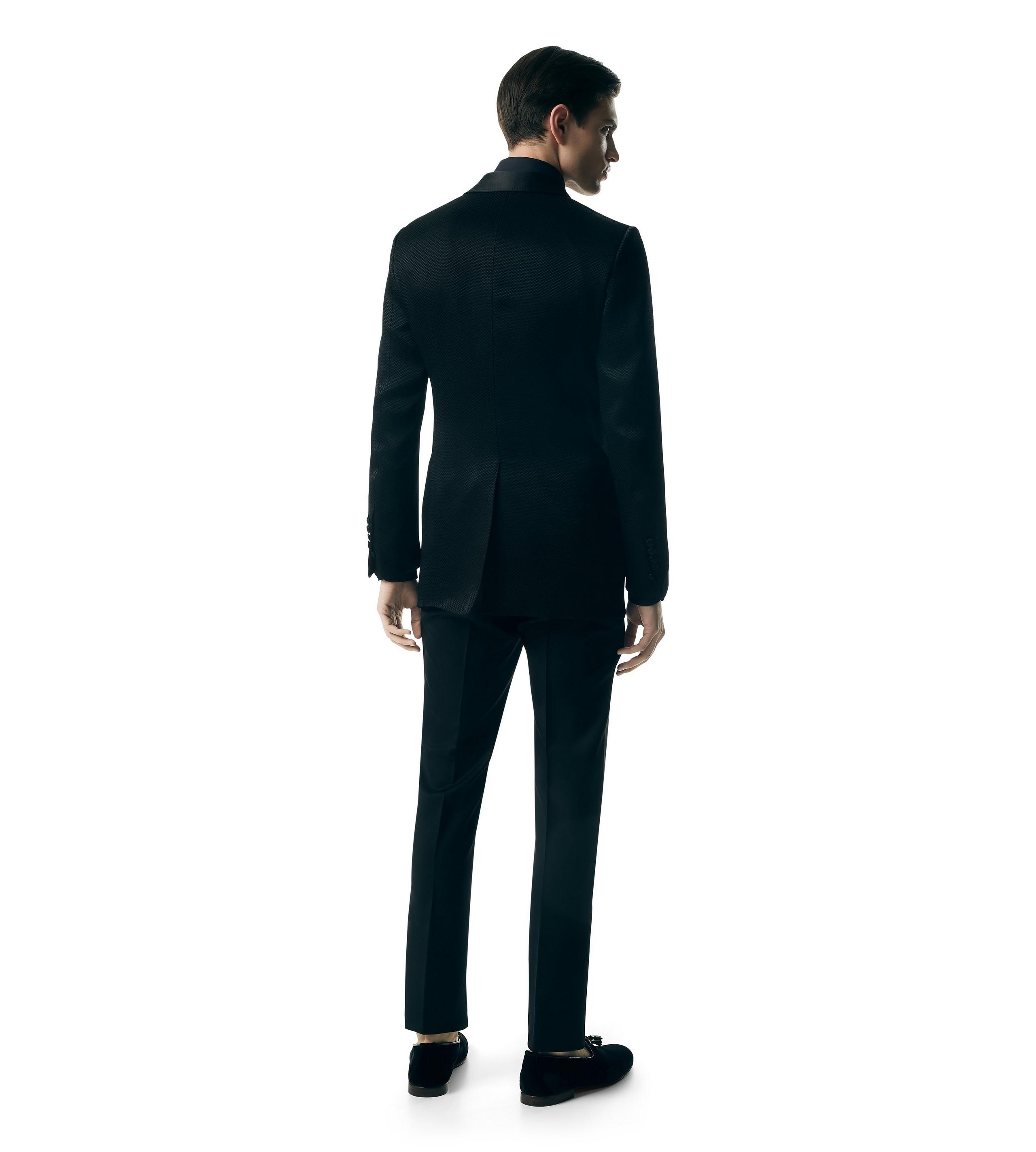 HONEYCOMB VISCOSE ATTICUS COCKTAIL JACKET - 3