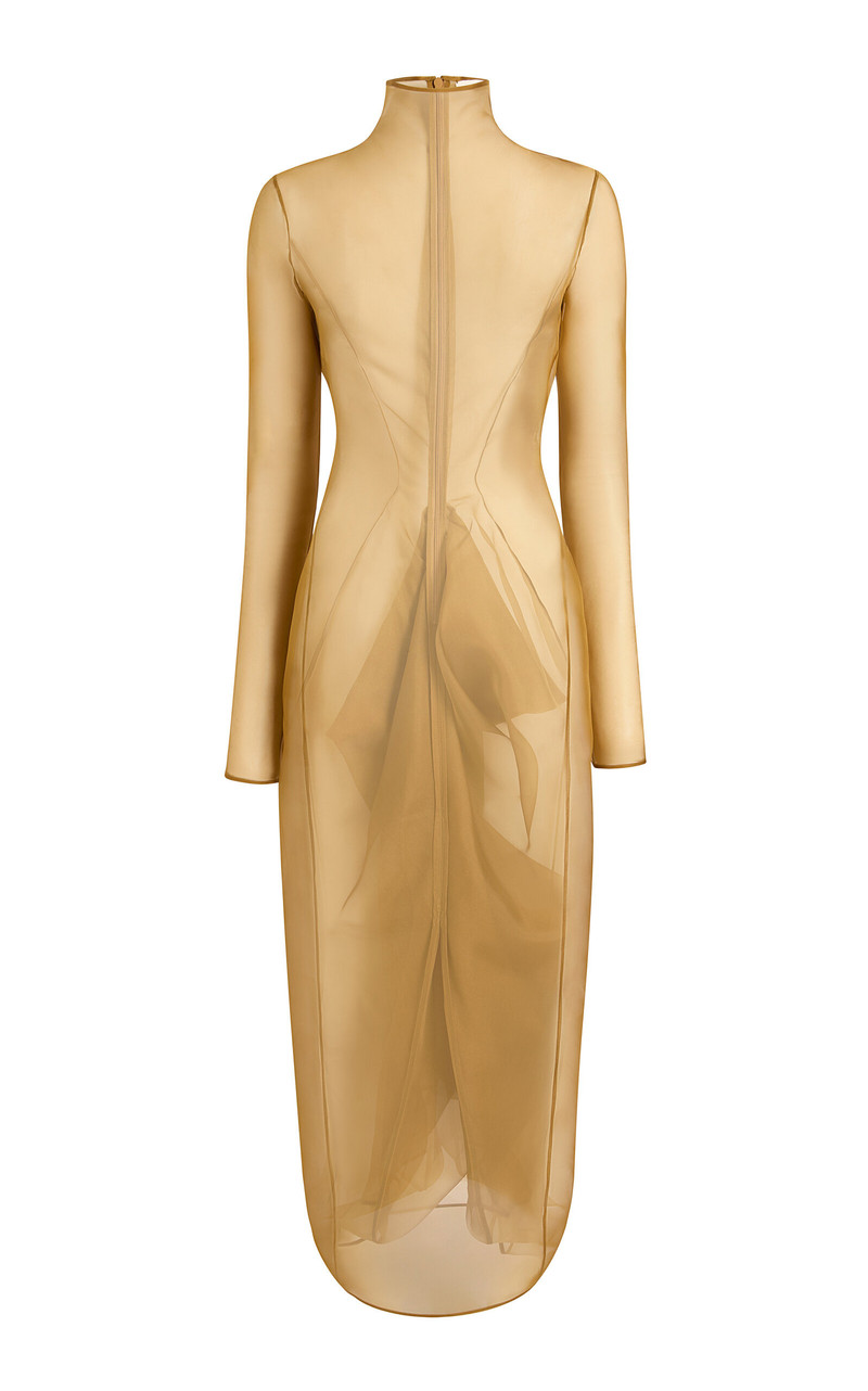 Toldo Silk-Organza Maxi Dress bronze 1