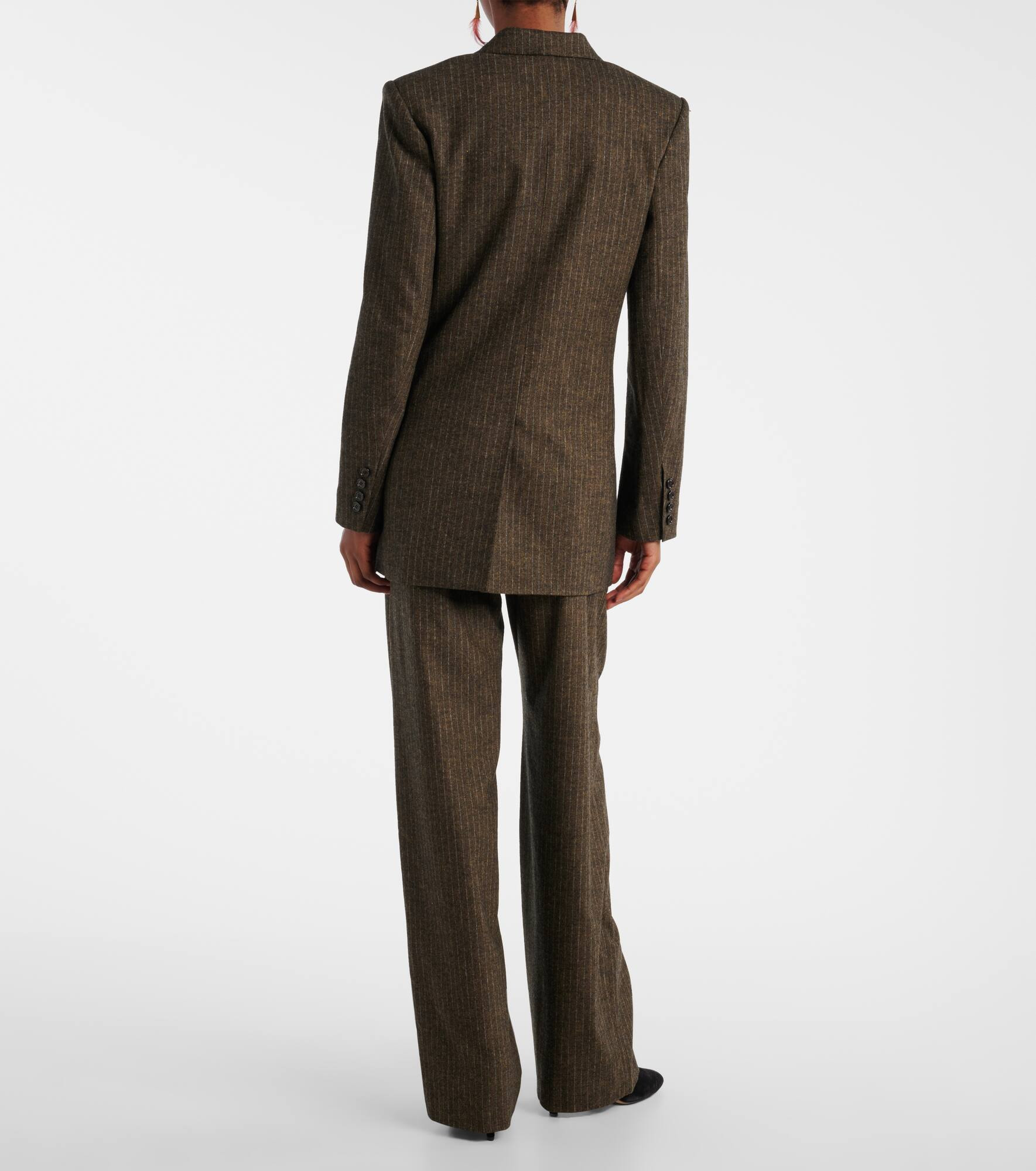 Jevima chalk stripe suit jacket - 3