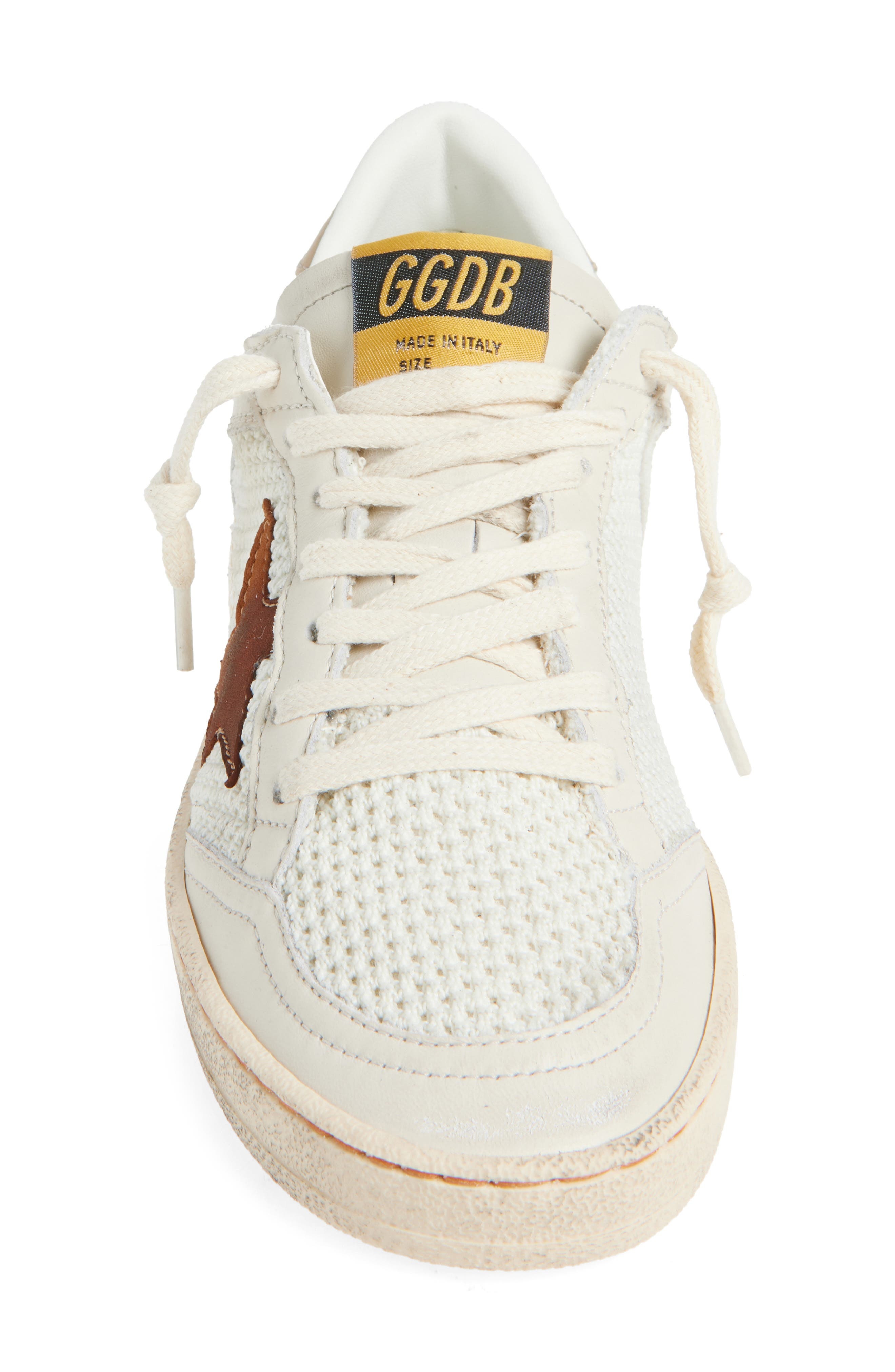 Golden Goose Ball Star Sneaker in White/Buttercream at Nordstrom - 4