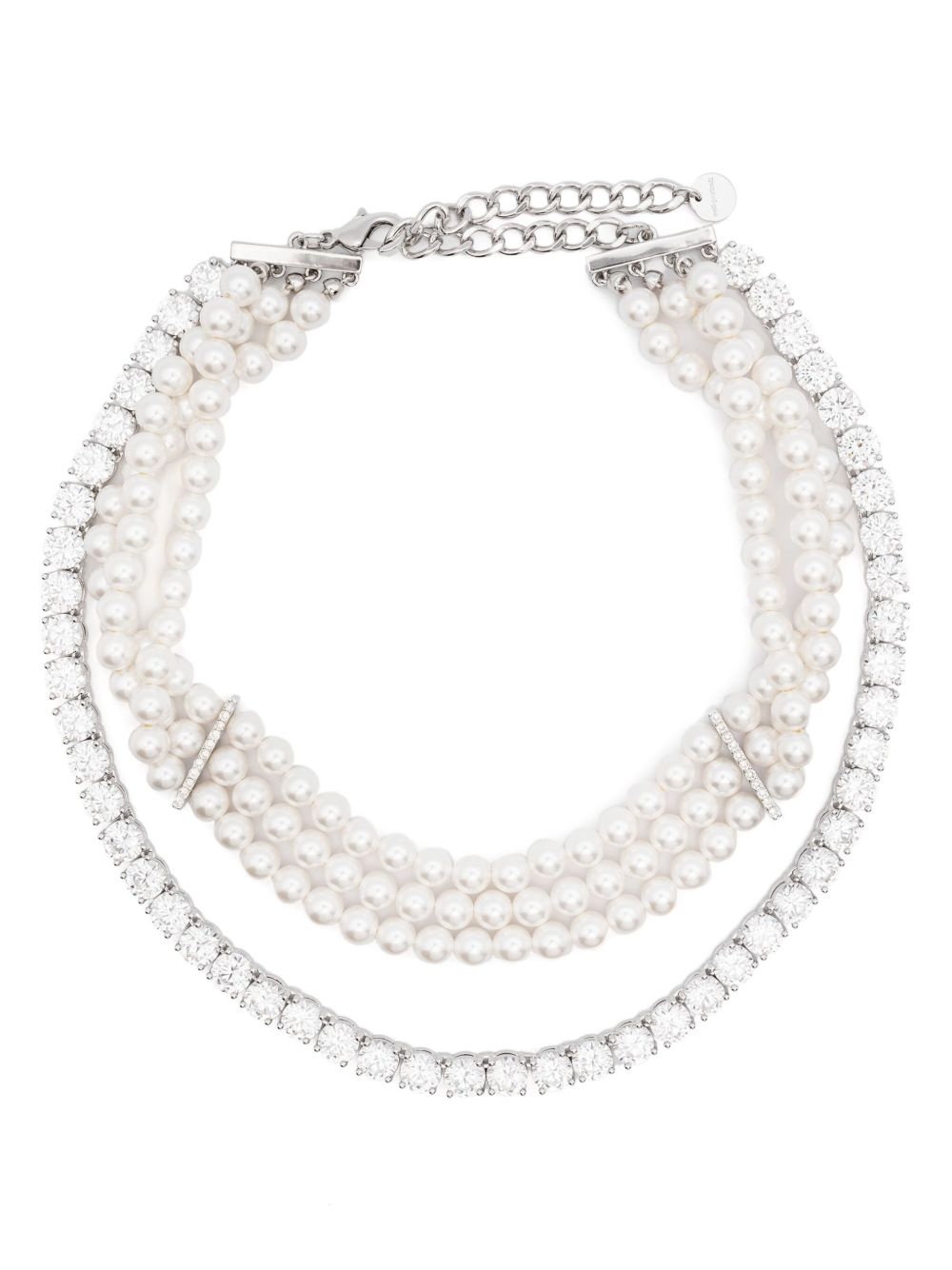 faux-pearl necklace - 1