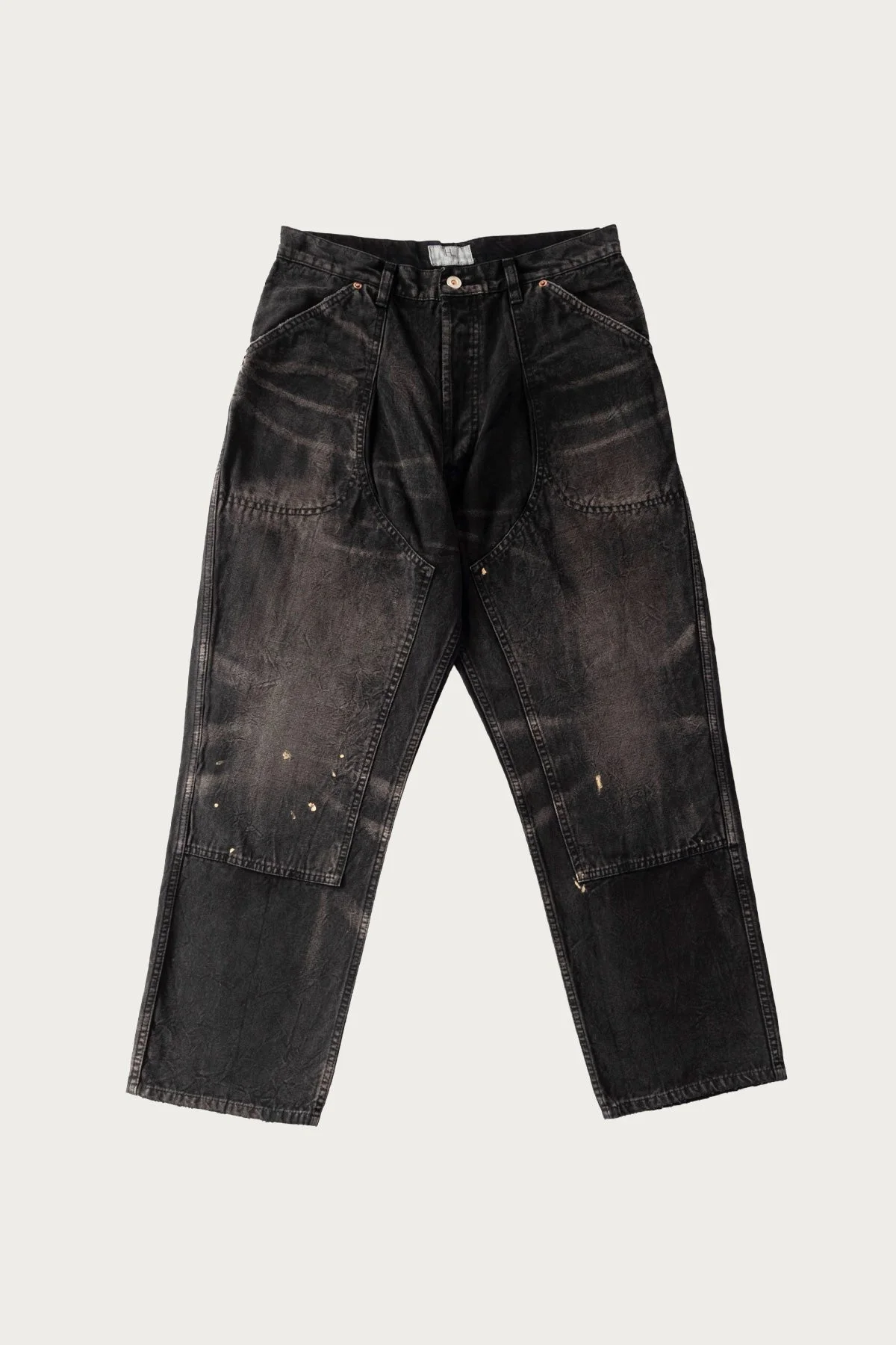 Duck Painter Pants - Black Cotton - 1