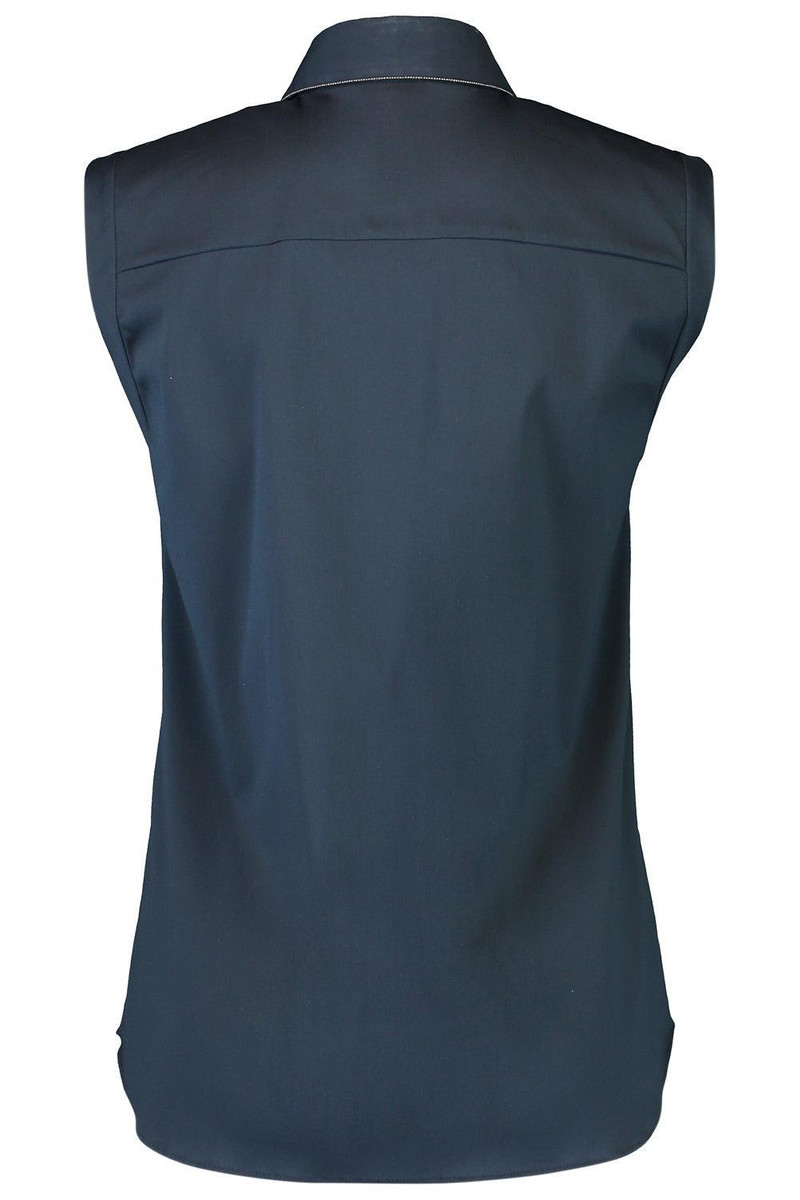 Brunello Cucinelli Sleeveless Monili Trim Blouse outlook