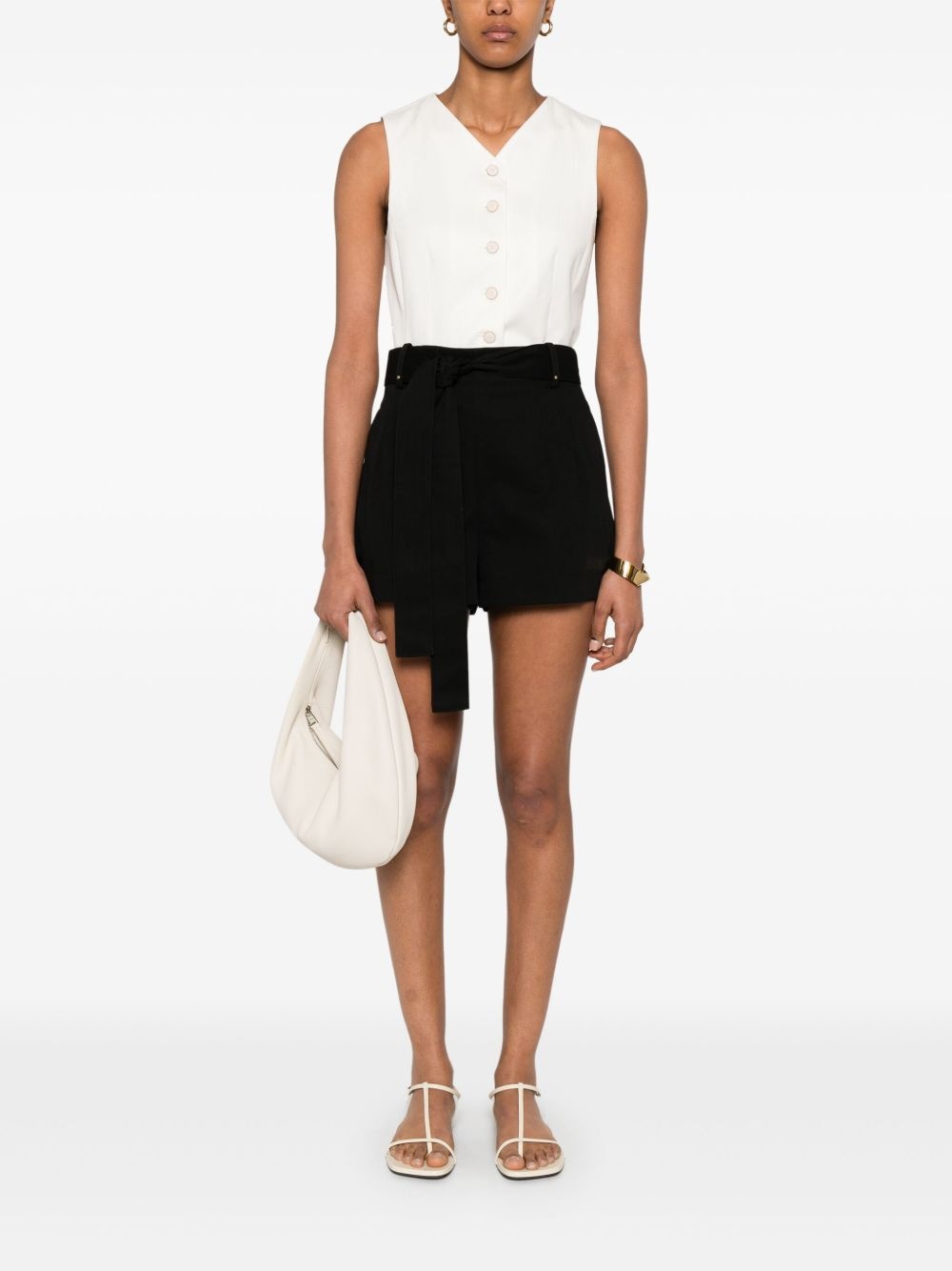 gabardine shorts - 2
