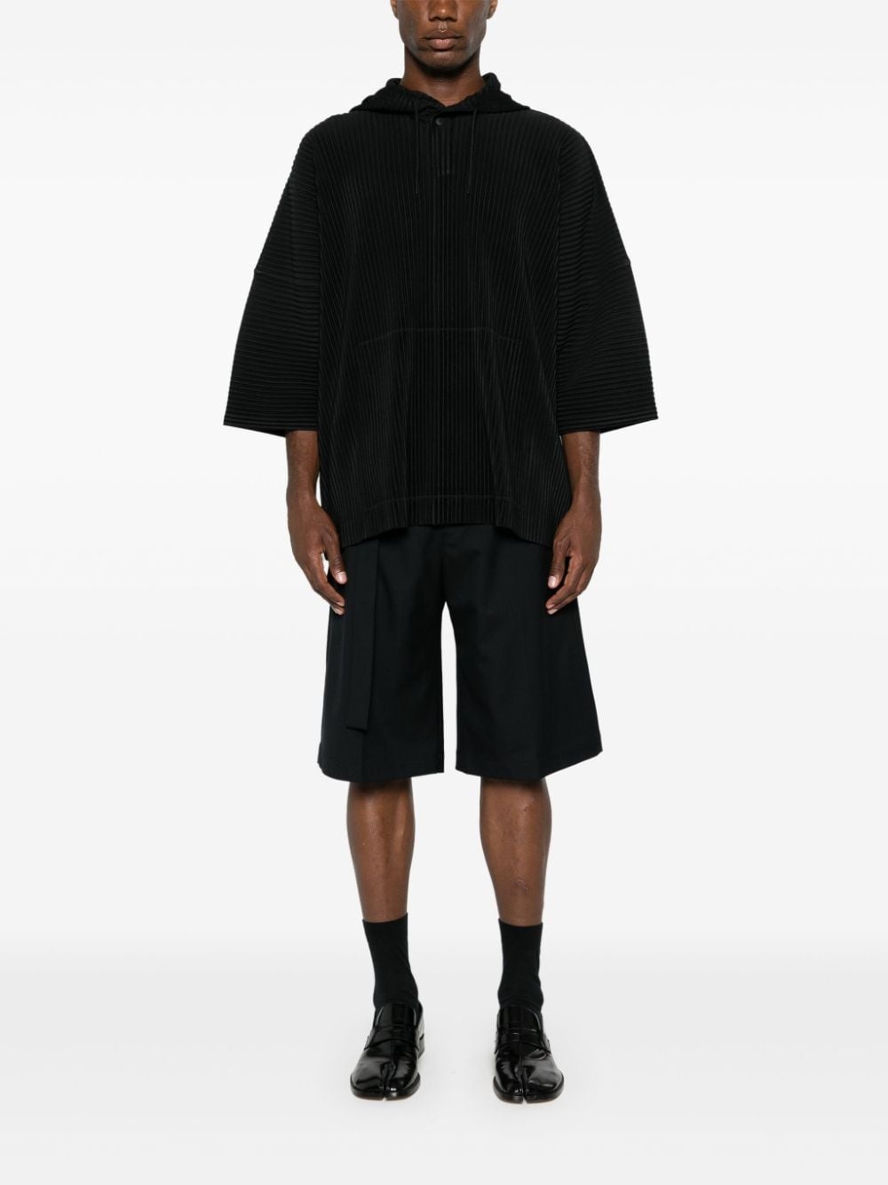 Mc June plissé hooded T-shirt - 2