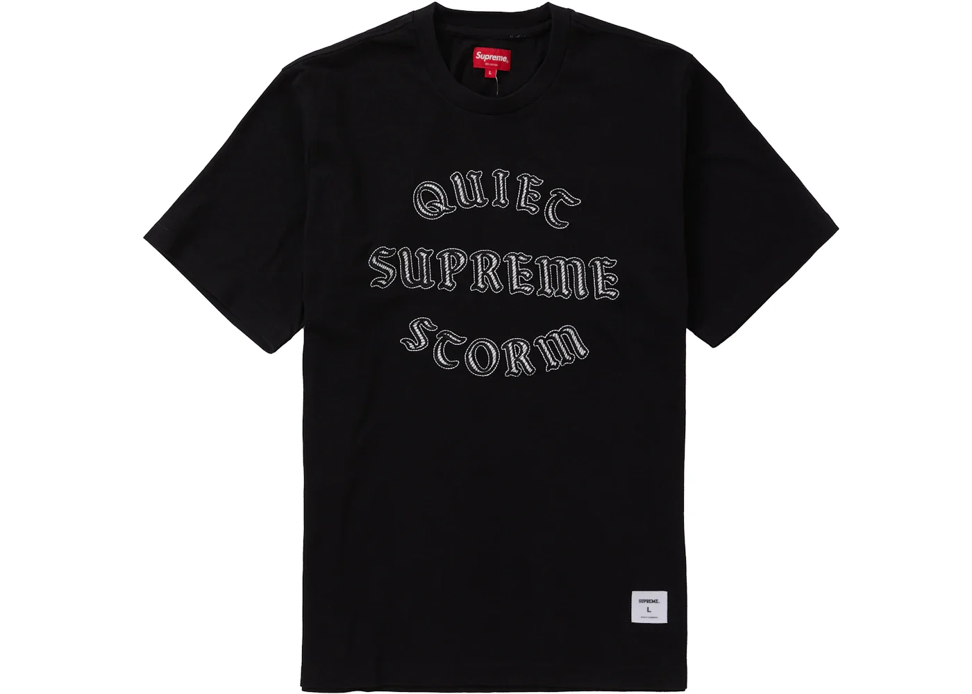 Supreme Quiet Storm Short-Sleeve Top '블랙 이름 * - 1