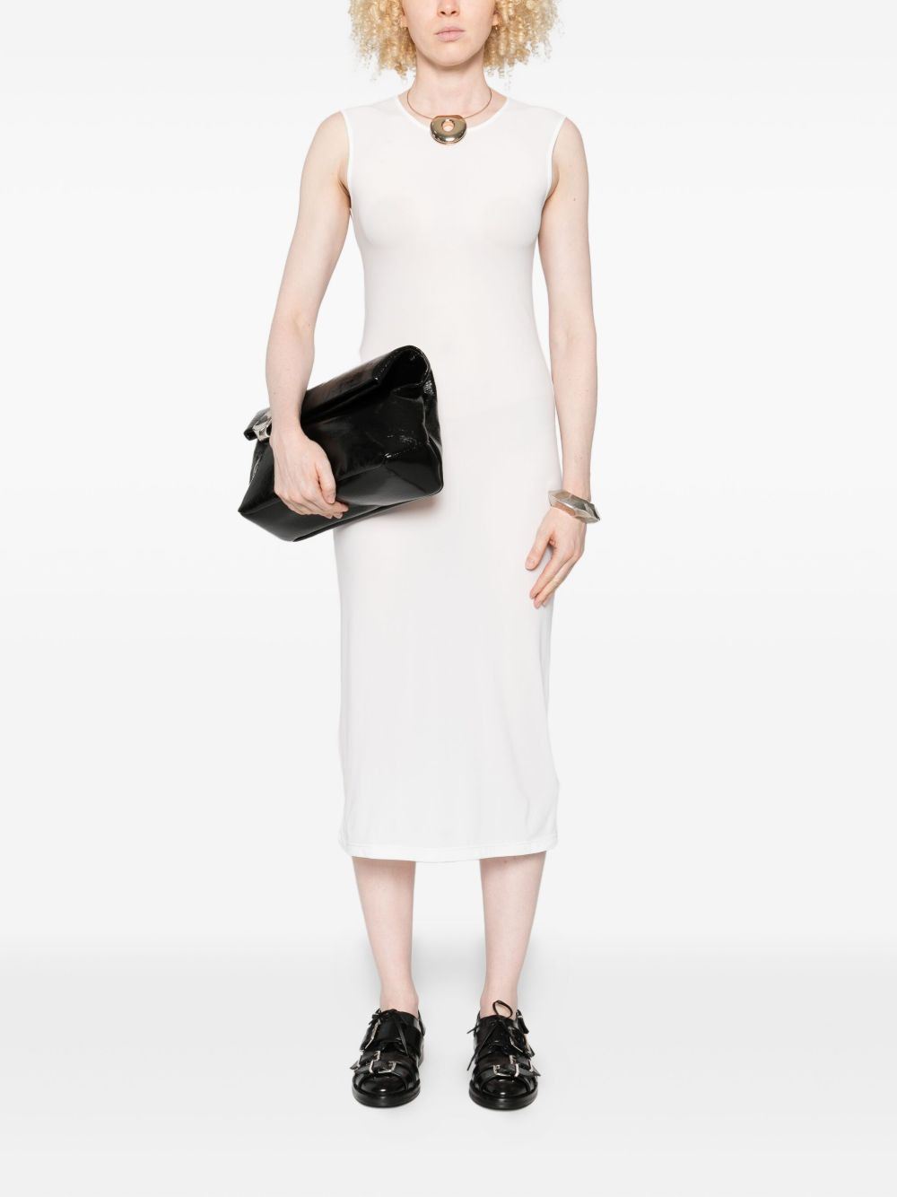 sleeveless round-neck dress - 2