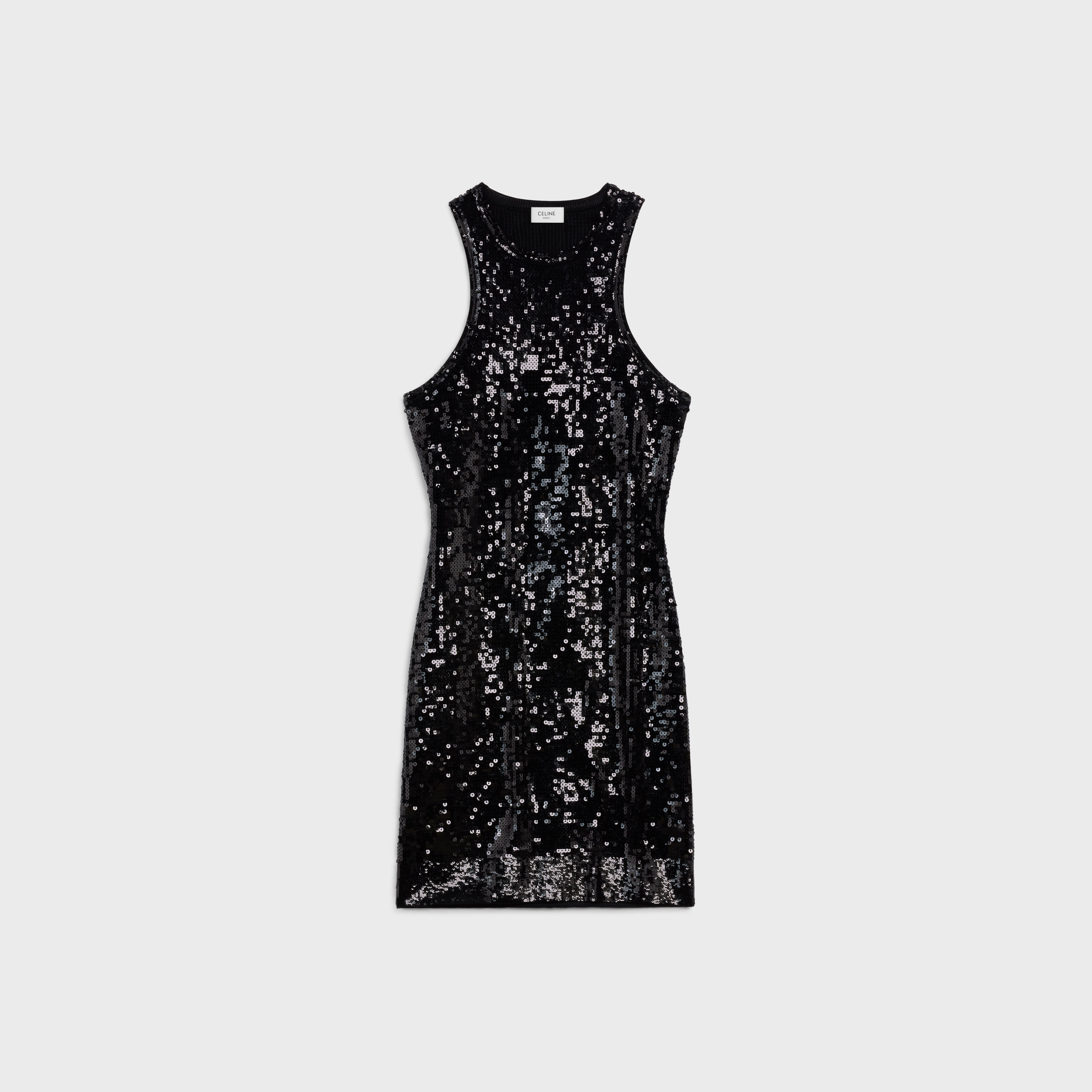EMBROIDERED ATHLETIC DRESS IN UNDERPINNING VISCOSE - 1