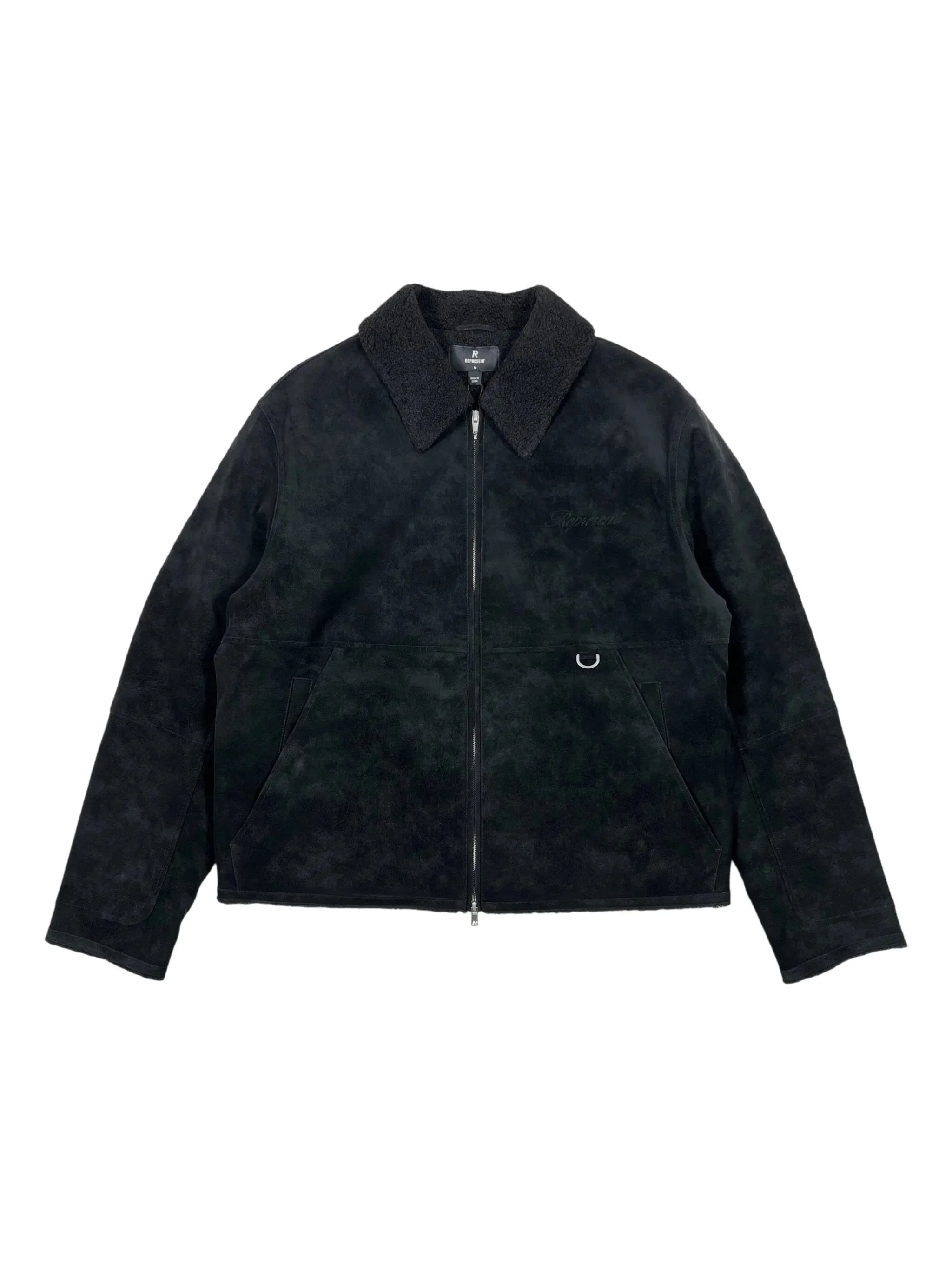 Represent Shearling-collar Zip-front Jacket - 1