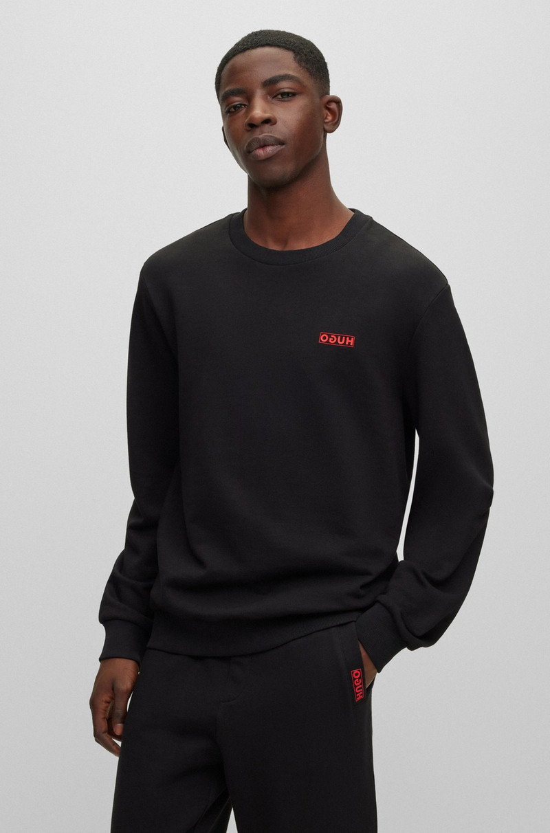 COTTON-TERRY SWEATSHIRT WITH REVERSE LOGO 2
