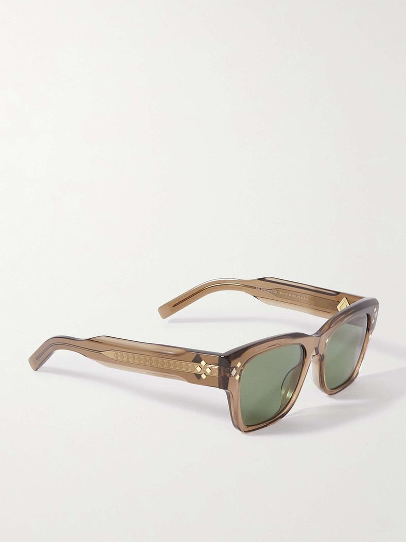 CD Diamond S2I D-Frame Tortoiseshell Acetate and Silver-Tone Sunglasses 3