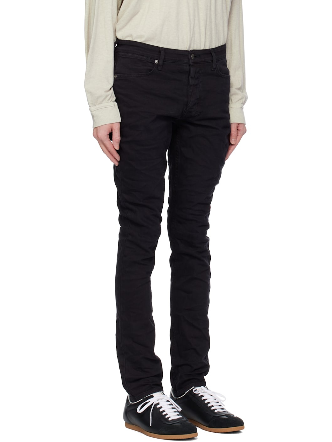 Black Van Winkle Ghosted Jeans - 2
