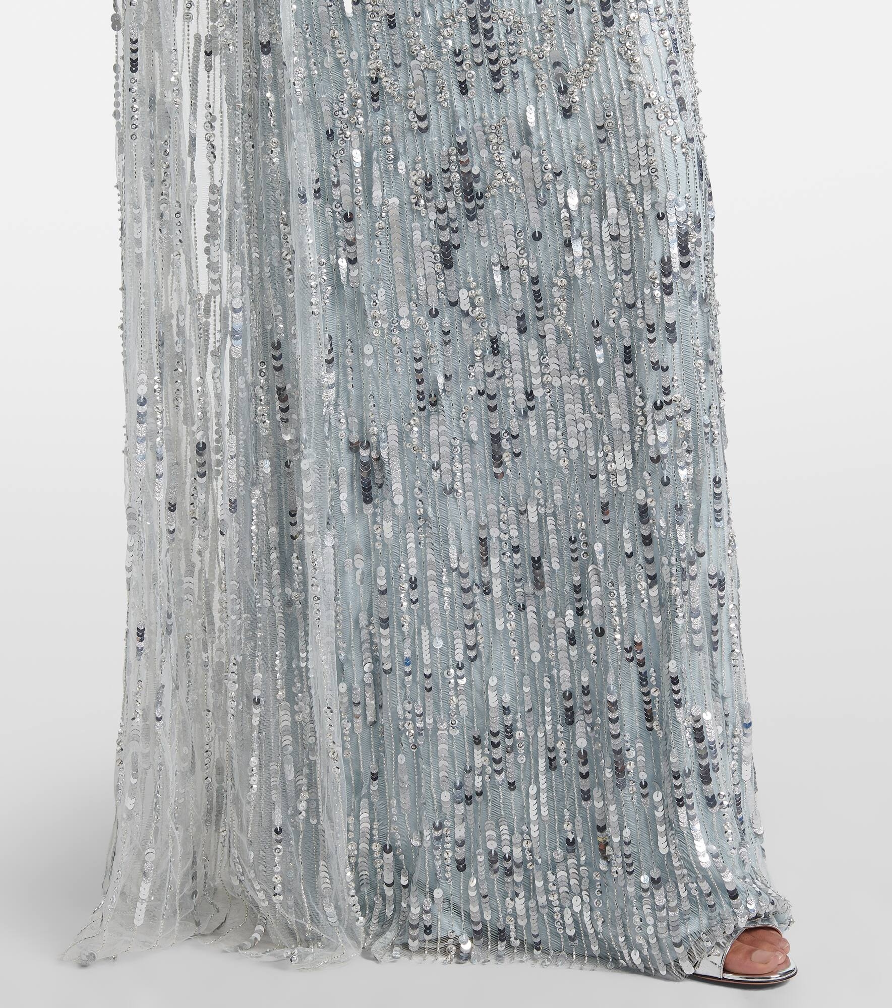 Pauline embellished caped gown - 5